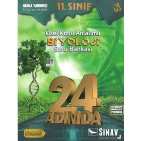 11. Sınıf Biyoloji 24 Adımda Özel Konu Anlatımlı Soru Bankası Sınav Yayınları