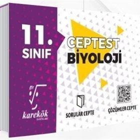 11. Sınıf Biyoloji Cep Test - Karekök Yayınları