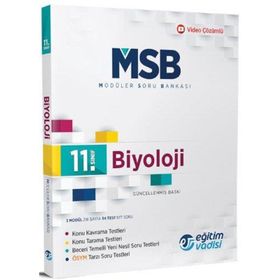 11. Sınıf Biyoloji MSB Modüler Soru Bankası Eğitim Vadisi Yayını