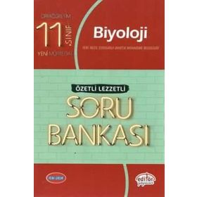 11. Sınıf Biyoloji Özetli Lezzetli Soru Bankası - Editör Yayınevi
