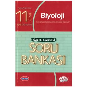11.Sınıf Biyoloji Özetli Lezzetli Soru Bankası Editör Yayınları