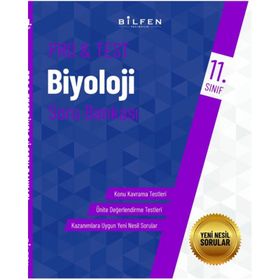11. Sınıf Biyoloji ProTest Soru Bankası-Bilfen Yayınları