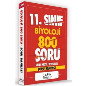 11. Sınıf Biyoloji Soru Bankası-Çapa Yayınları