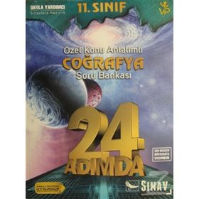 11. Sınıf Coğrafya 24 Adımda Özel Konu Anlatımlı Soru Bankası Sınav Yayınları