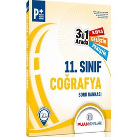 11. Sınıf Coğrafya 3'ü 1 Arada Soru Bankası Puan Yayınları
