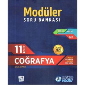 11.Sınıf Coğrafya Modüler Soru Bankası Eğitim Vadisi Yayınları