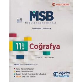 11.Sınıf Coğrafya Modüler Soru Bankası Eğitim Vadisi Yayınları