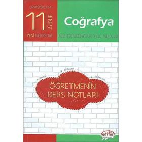 11. Sınıf Coğrafya Öğretmenin Ders Notları Editör Yayınları