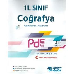 11.Sınıf Coğrafya PDF Eğitim Vadisi Yayınları