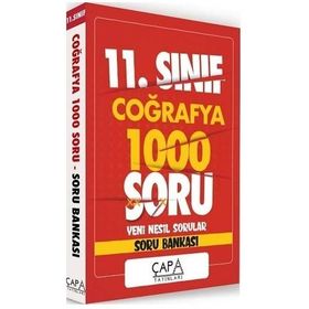 11. Sınıf Coğrafya Soru Bankası-Çapa Yayınları