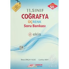 11. Sınıf Coğrafya Üç Renk Soru Bankası Esen Yayınları