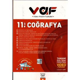 11. Sınıf Coğrafya VAF Serisi-Çap Yayınları