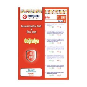 11. Sınıf Coğrafya Yaprak Test Coşku Yayınları