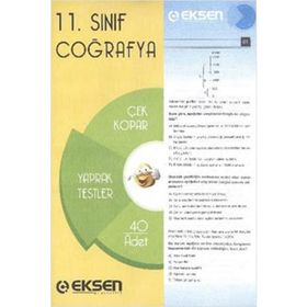 11. Sınıf Coğrafya Yaprak Test - Eksen Yayınları