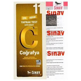 11. Sınıf Coğrafya Yaprak Test-Sınav Yayınları