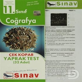 11. Sınıf Coğrafya Yaprak Test-Sınav Yayınları