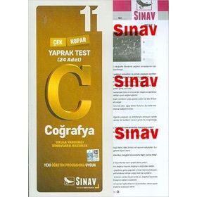 11. Sınıf Coğrafya Yaprak Test-Sınav Yayınları