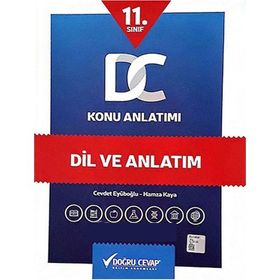 11. Sınıf Dil ve Anlatım Konu Anlatımı Doğru Cevap Yayınları - Hamza Kaya Cevdet Eyüboğlu
