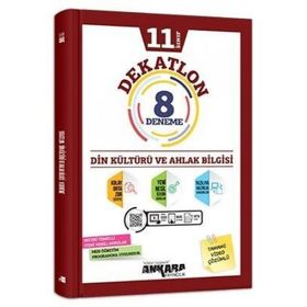 11. Sınıf Din Kültürü ve Ahlak Bilgisi Dekatlon 8 Deneme-Ankara Yayınları