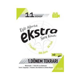 11. Sınıf Eşit Ağırlık 1. Dönem Tekrarı Ekstra Soru Bankası Palme Yayınları