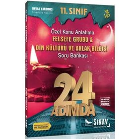 11. Sınıf Felsefe Grubu Din Kültürü ve Ahlak Bilgisi 24 Adımda Özel Konu Anlatımlı Soru Bankası Sınav Yayınları