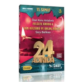 11. Sınıf Felsefe Grubu Din Kültürü ve Ahlak Bilgisi 24 Adımda Özel Konu Anlatımlı Soru Bankası Sınav Yayınları