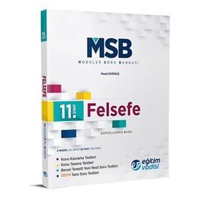 11.Sınıf Felsefe Modüler Soru Bankası Eğitim Vadisi Yayınları