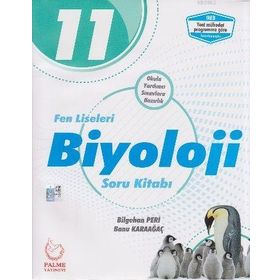 11.Sınıf Fen Liseleri Biyoloji Soru Bankası Kitabı - Palme Yayınevi