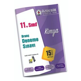 11.Sınıf Kimya Branş Deneme Özdebir Yayınları