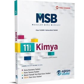 11. Sınıf Kimya Güncel MSB Modüler Soru Bankası-Eğitim Vadisi Yayınları