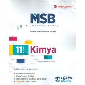 11. Sınıf Kimya Güncel MSB Modüler Soru Bankası-Eğitim Vadisi Yayınları