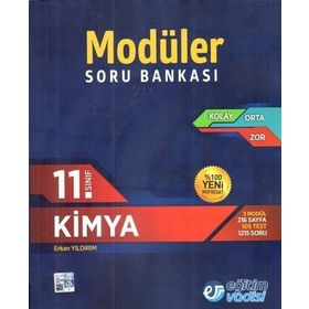 11. Sınıf Kimya Modüler Soru Bankası Eğitim Vadisi Yayınları