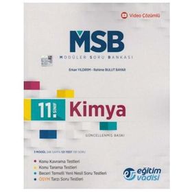 11. Sınıf Kimya Modüler Soru Bankası Eğitim Vadisi Yayınları