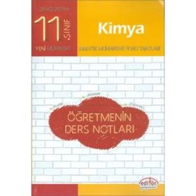 11. Sınıf Kimya Öğretmenin Ders Notları Editör Yayınları