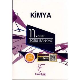 11. Sınıf Kimya Soru Bankası Karekök Yayınları