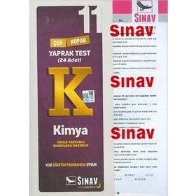 11. Sınıf Kimya Yaprak Test-Sınav Yayınları