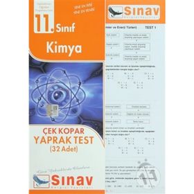 11. Sınıf Kimya Yaprak Test-Sınav Yayınları
