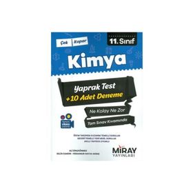 11.Sınıf Kimya Yaprak Testler-Miray Yayınları