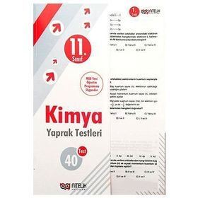 11. Sınıf Kimya Yaprak Testleri-Nitelik Yayınları