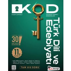 11. Sınıf Kod Türk Dili ve Edebiyatı Kazanım Odaklı Denemeleri Kafa Dengi Yayınları