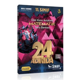 11. Sınıf Matematik 24 Adımda Özel Konu Anlatımlı Soru Bankası Sınav Dergisi Yayınları