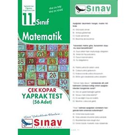 11. Sınıf Matematik Çek Kopar Yaprak Test 56 Adet - kollektif