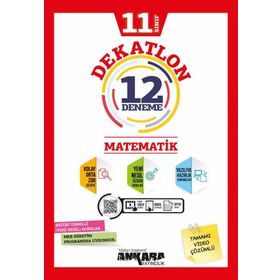 11. Sınıf Matematik Dekatlon 12 Deneme-Ankara Yayınları