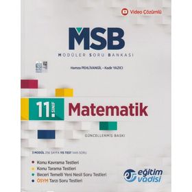 11. Sınıf Matematik Güncel MSB Modüler Soru Bankası-Eğitim Vadisi Yayınları