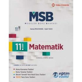 11. Sınıf Matematik Güncel MSB Modüler Soru Bankası-Eğitim Vadisi Yayınları