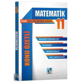 11.Sınıf Matematik Konu Özetli E Kare Yayınları