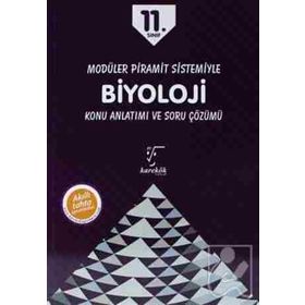 11.Sınıf Modüler Piramit Sistemiyle Biyoloji Konu Anlatımı ve Soru Çözümü Karekök Yayınları