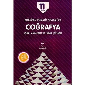 11.Sınıf Modüler Piramit Sistemiyle Coğrafya Konu Anlatımı ve Soru Çözümü Karekök Yayınları