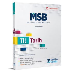 11.Sınıf Modüler Soru Bankası Tarih - Eğitim Vadisi Yayınları