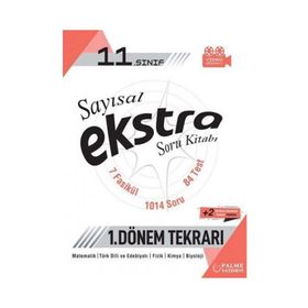11. Sınıf Sayısal 1. Dönem Tekrarı Ekstra Soru Bankası Palme Yayınları